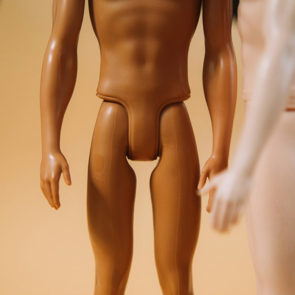 woman in brown panty standing
