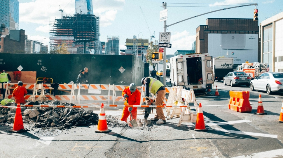 construction worker on street