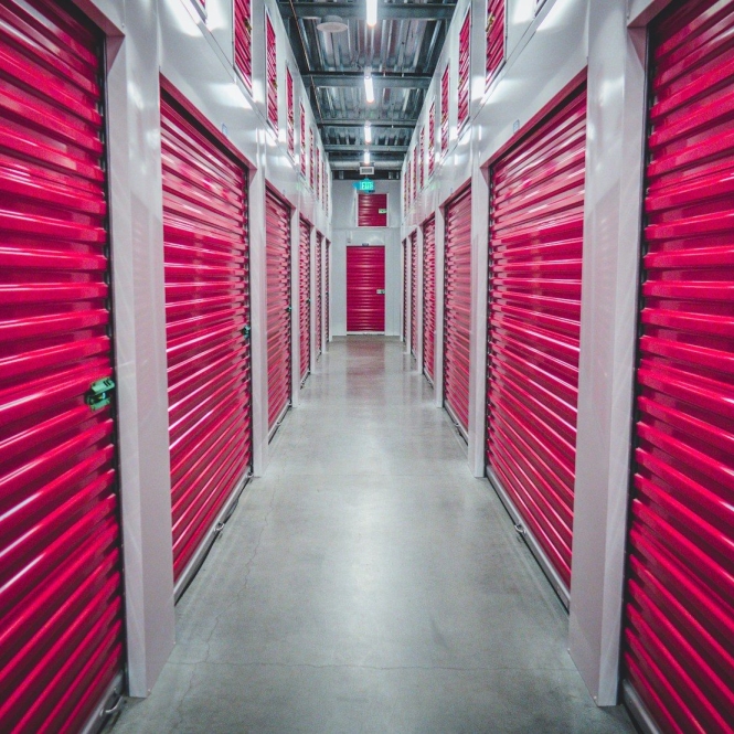purple shutter doors